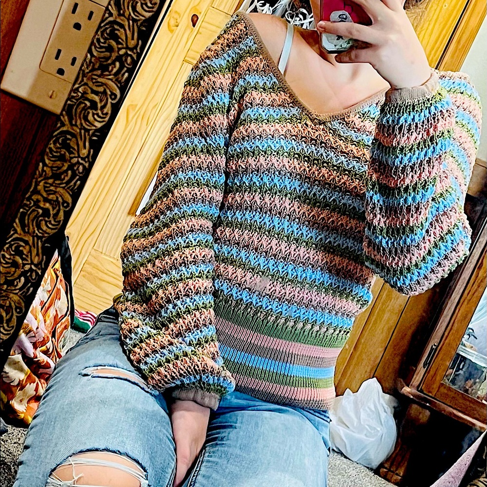 Willow + Root brand : Crochet sweater : Women’s medium : Western wear